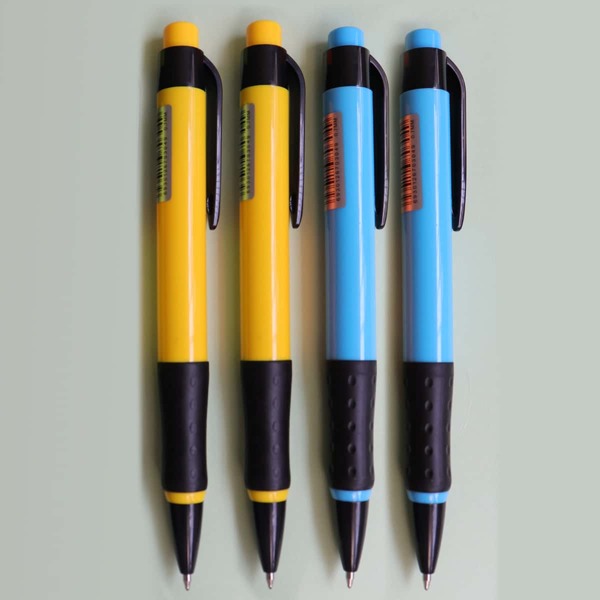 

4pcs Press Ballpoint Pen Set, Multicolor