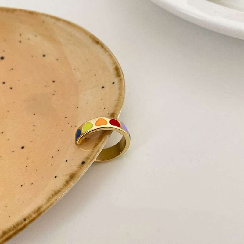 

1pc Heart Ring, Gold