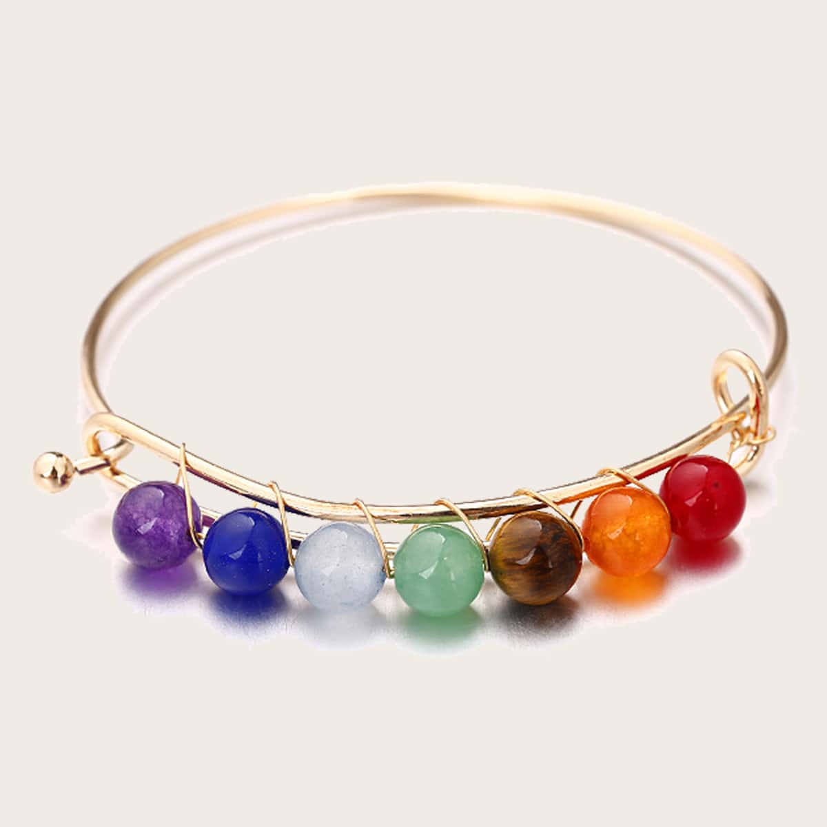 

1pc Random Colorful Crystal Decor Bracelet, Multicolor