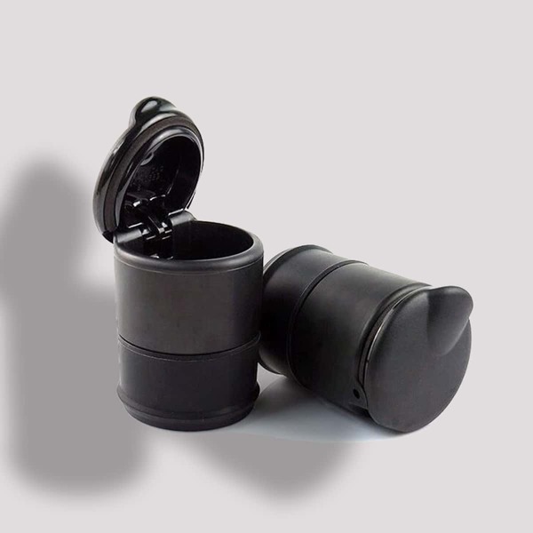 

1pc Plain Car Ashtray, Black