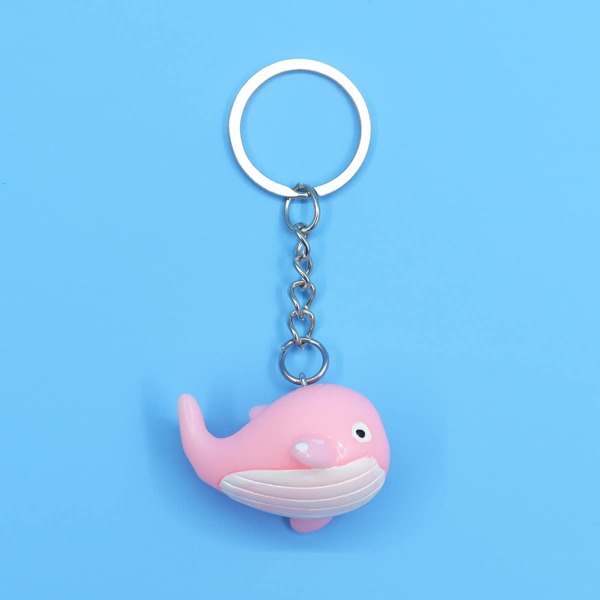 

Cartoon Animal Charm Keychain, Multicolor