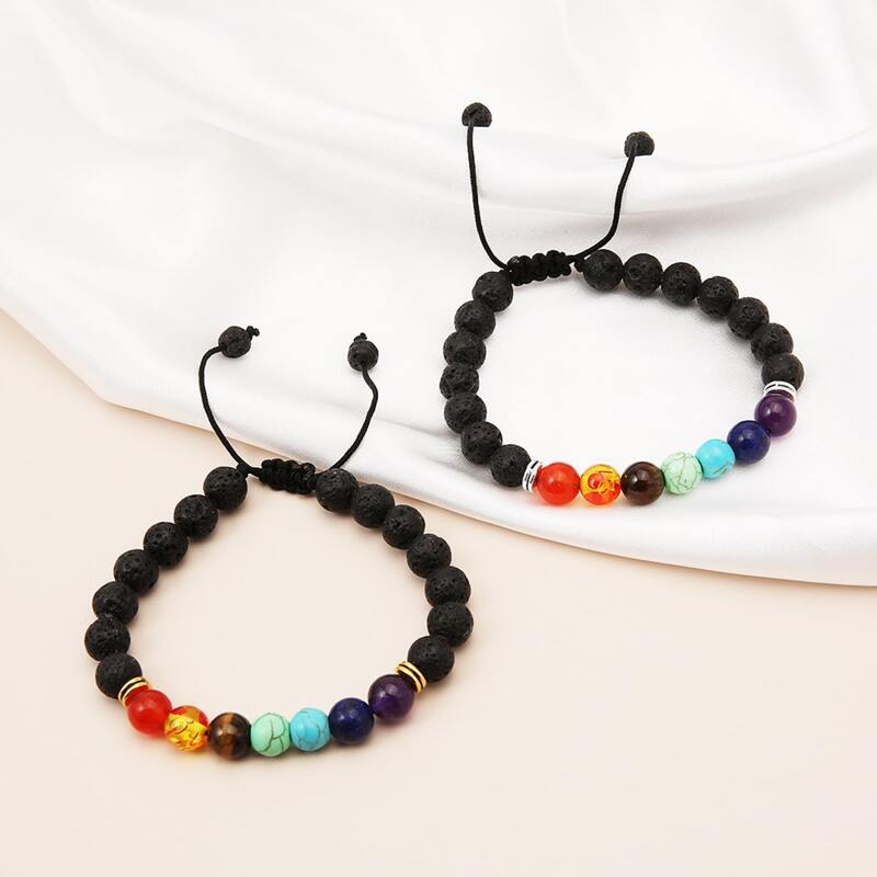 

1pc Random Beaded Bracelet, Multicolor