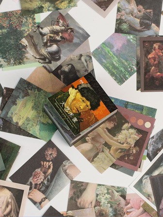 400 piezas papel material con patrón vintage al azar