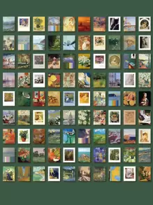 400張隨機復古圖案材料紙