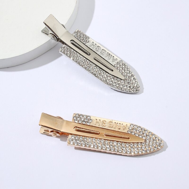 

2pcs Rhinestone Decor Hair Clip, Multicolor