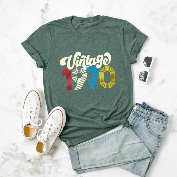 

Plus Letter Graphic Tee, Green