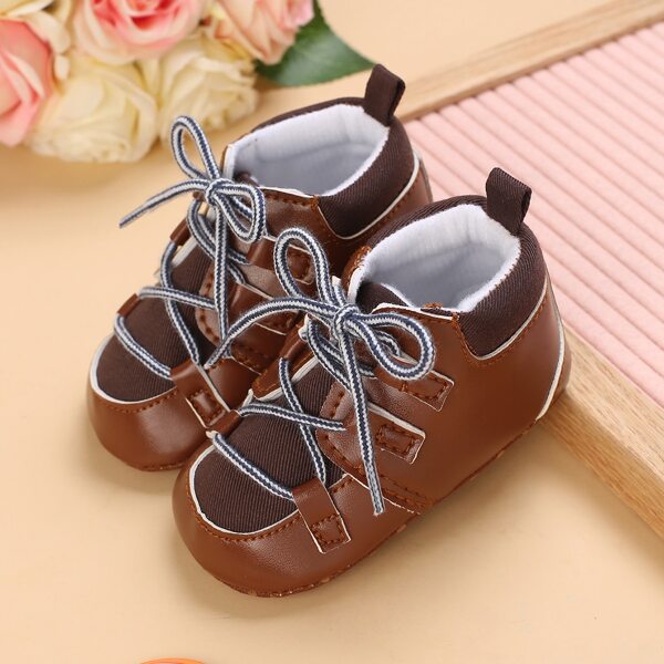 

Baby Boys Lace Up Front Sneakers, Chocolate brown