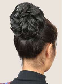 Curly Ponytail Wig - Black - View 1