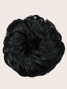 Curly Ponytail Wig - Black - View 2