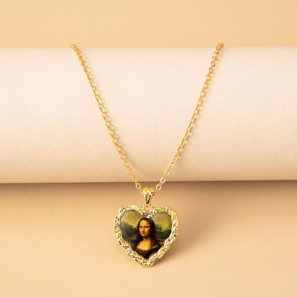 

Heart Pendant Necklace, Gold