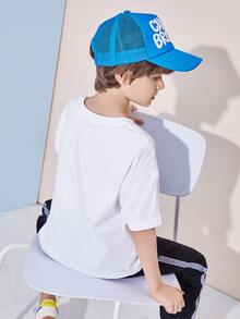 Camiseta Con Gráficos De Caricatura Para Niños - Blanco - Ver 2