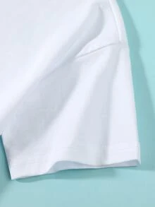 Camiseta Con Gráficos De Caricatura Para Niños - Blanco - Ver 3