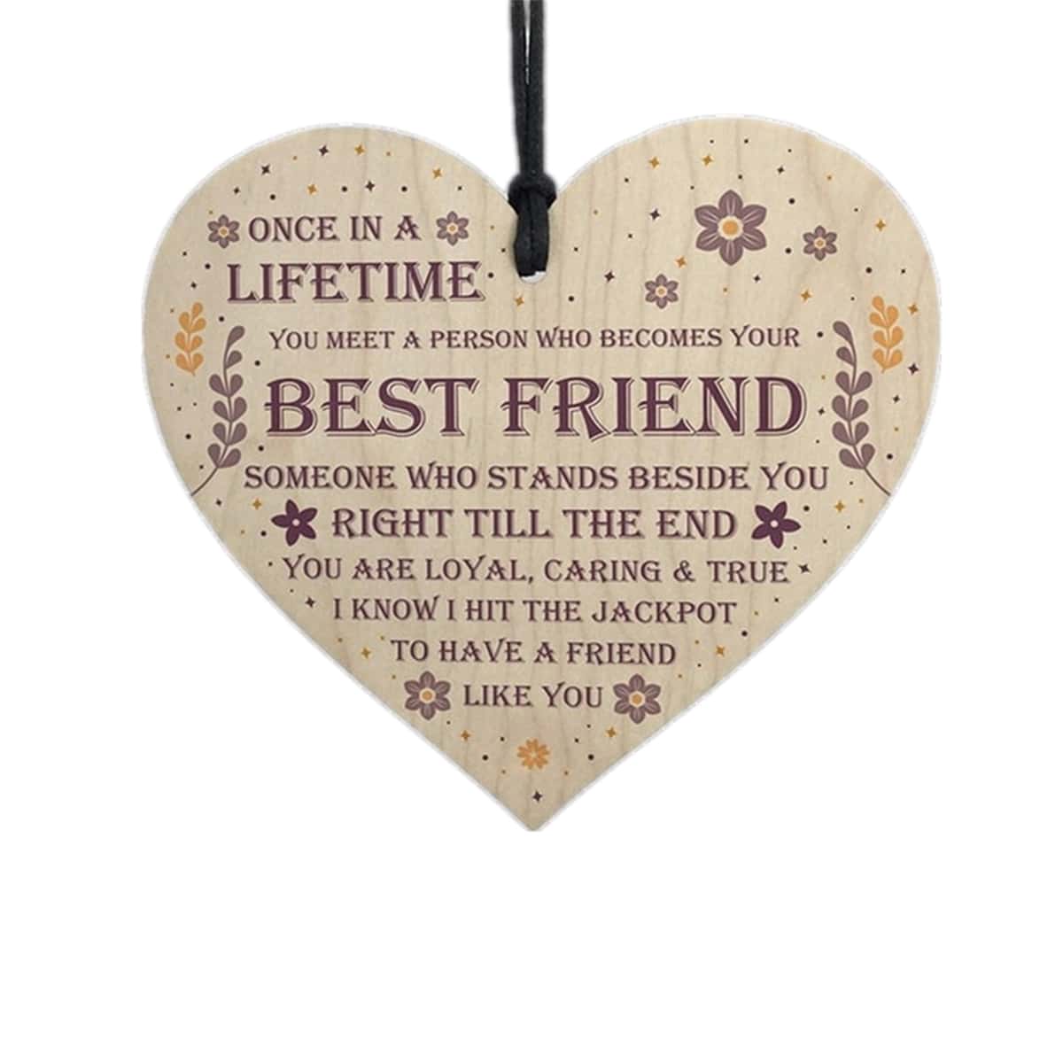 

Slogan Graphic Heart Wall Hanging, Multicolor