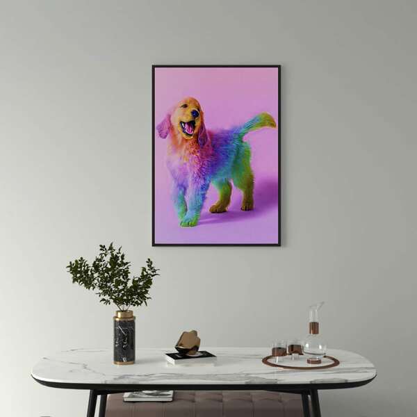 

Dog Print DIY Diamond Unframed Painting, Multicolor