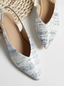 Planos Zapatillas abiertas De moda - Multicolor - Ver 4