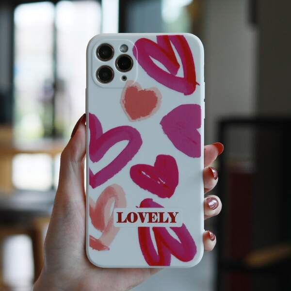 

Heart Pattern Phone Case, Multicolor