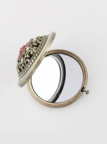 RANCAI Vintage Foldable Mirror Metal Vanity Mirror Travel Mirror Makeup Mirror Pocket Mirror Double Sided Compact Cosmetic Mirror, Bronze, Random Style,Makeup,Cheap,Room Decor,Vanity,Travel,Bedroom,Makeup Accessories,Mirror,Vanity Mirror,Mini Mirror,Compact Mirror,Mirror Small,Hand Mirror