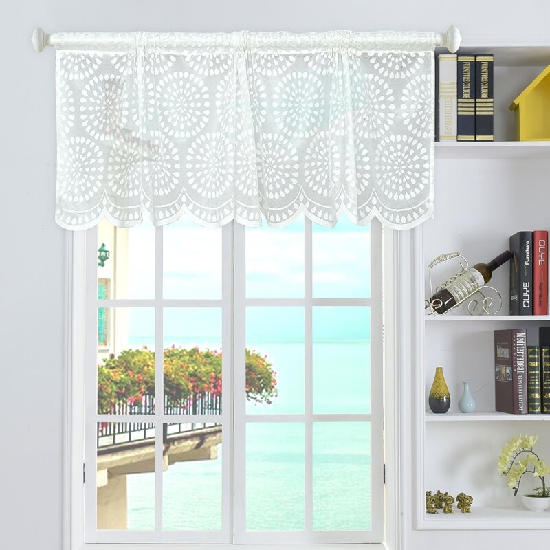 

Graphic Print Single Panel Valance, White