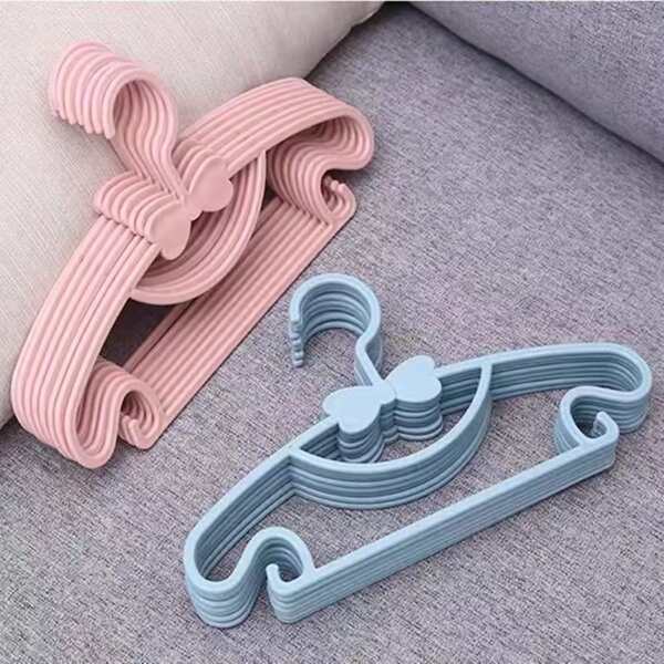 

10pcs Random Bow Detail Kids Hanger, Multicolor