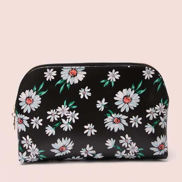 

Daisy Pattern Makeup Bag, Multicolor