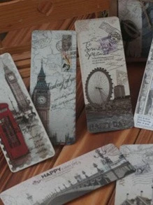 30sheets Vintage Pattern Random Paper Bookmark