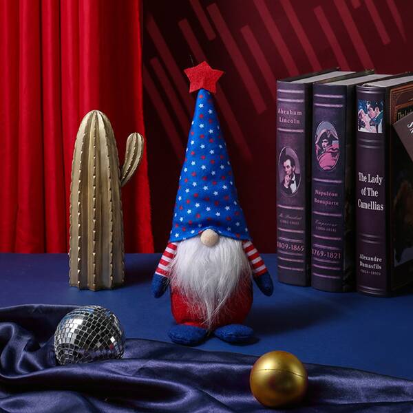 

1pc Independence Day Plush Dwarf Doll Pendant, Multicolor