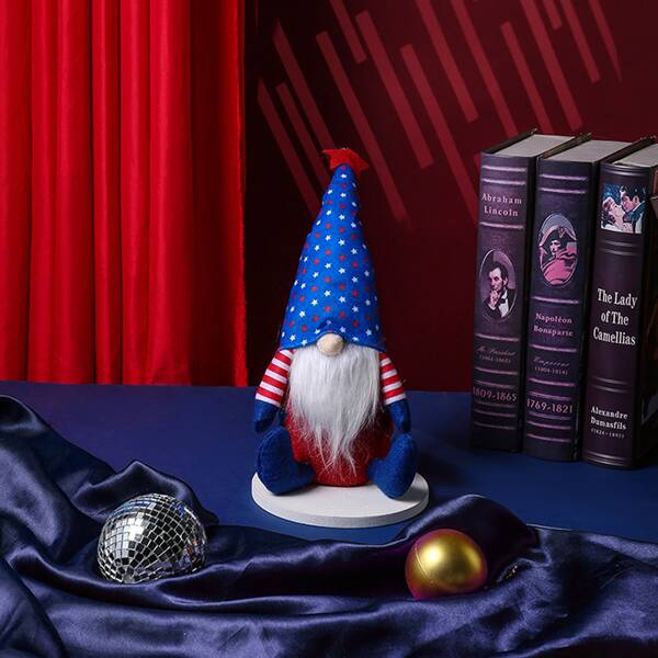 

1pc Independence Day Plush Dwarf Doll Pendant, Multicolor