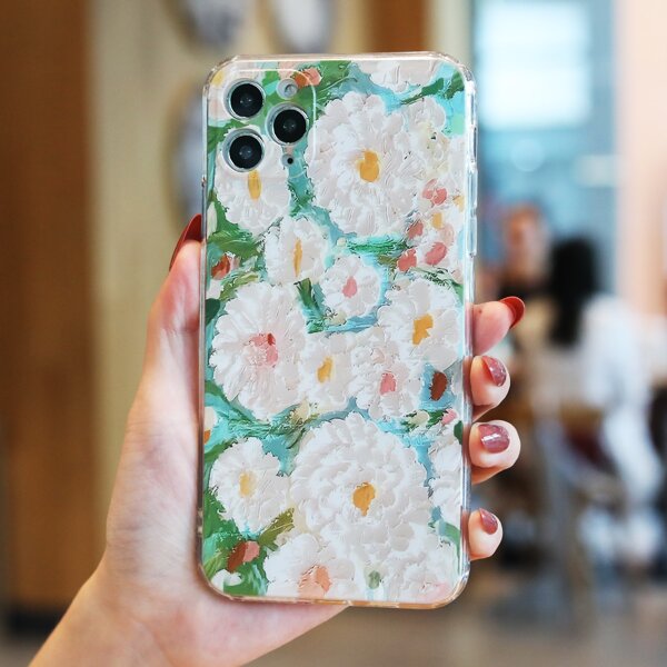 

Flower Oil Painting Phone Case, Multicolor