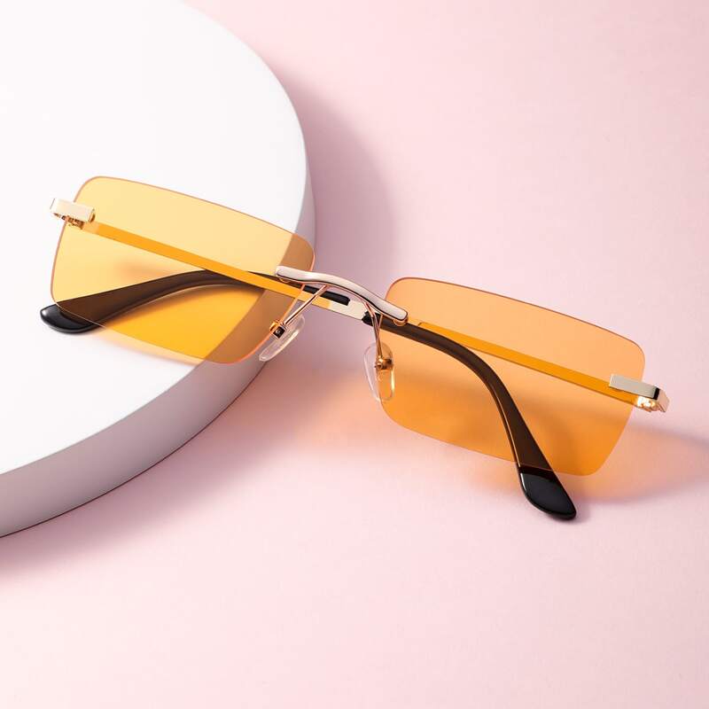 

Rectangle Rimless Sunglasses