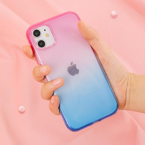 

Ombre Clear Phone Case, Multicolor