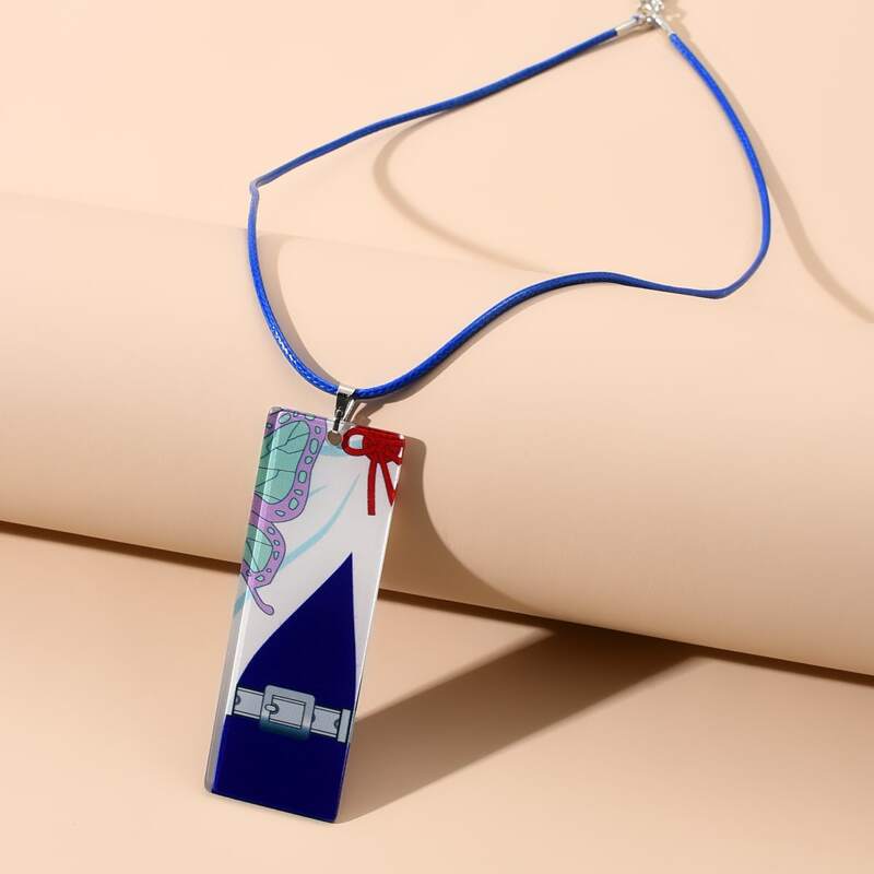 

Rectangle Pendant Necklace, Multicolor