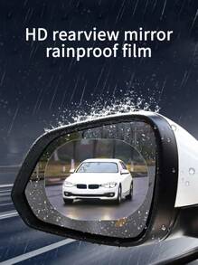 4 pièces Film anti-pluie de vue arrière de voiture