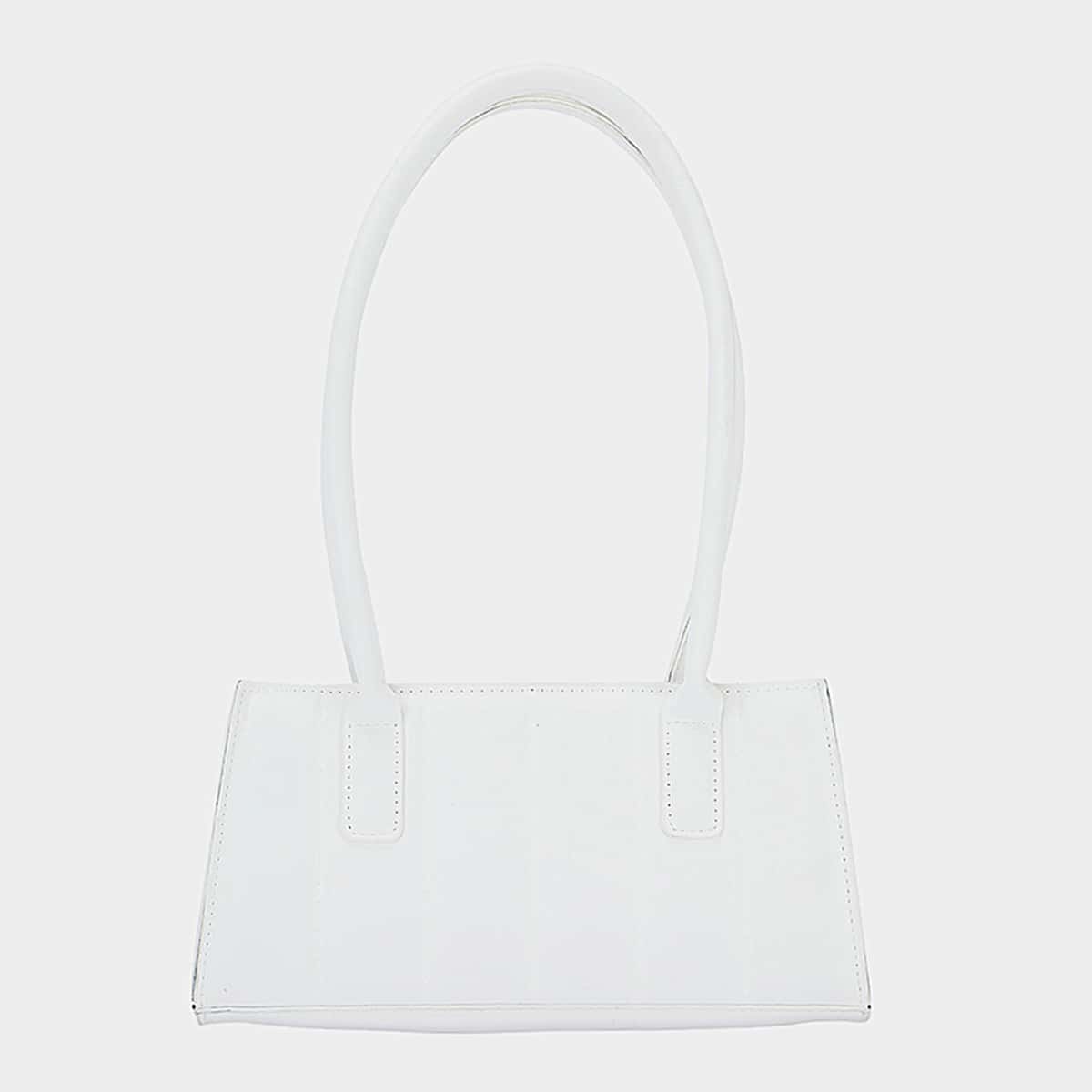 

Quilted Shoulder Bag, White