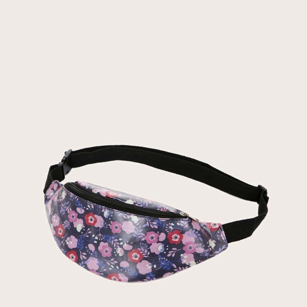 

Floral Graphic Fanny Pack, Multicolor