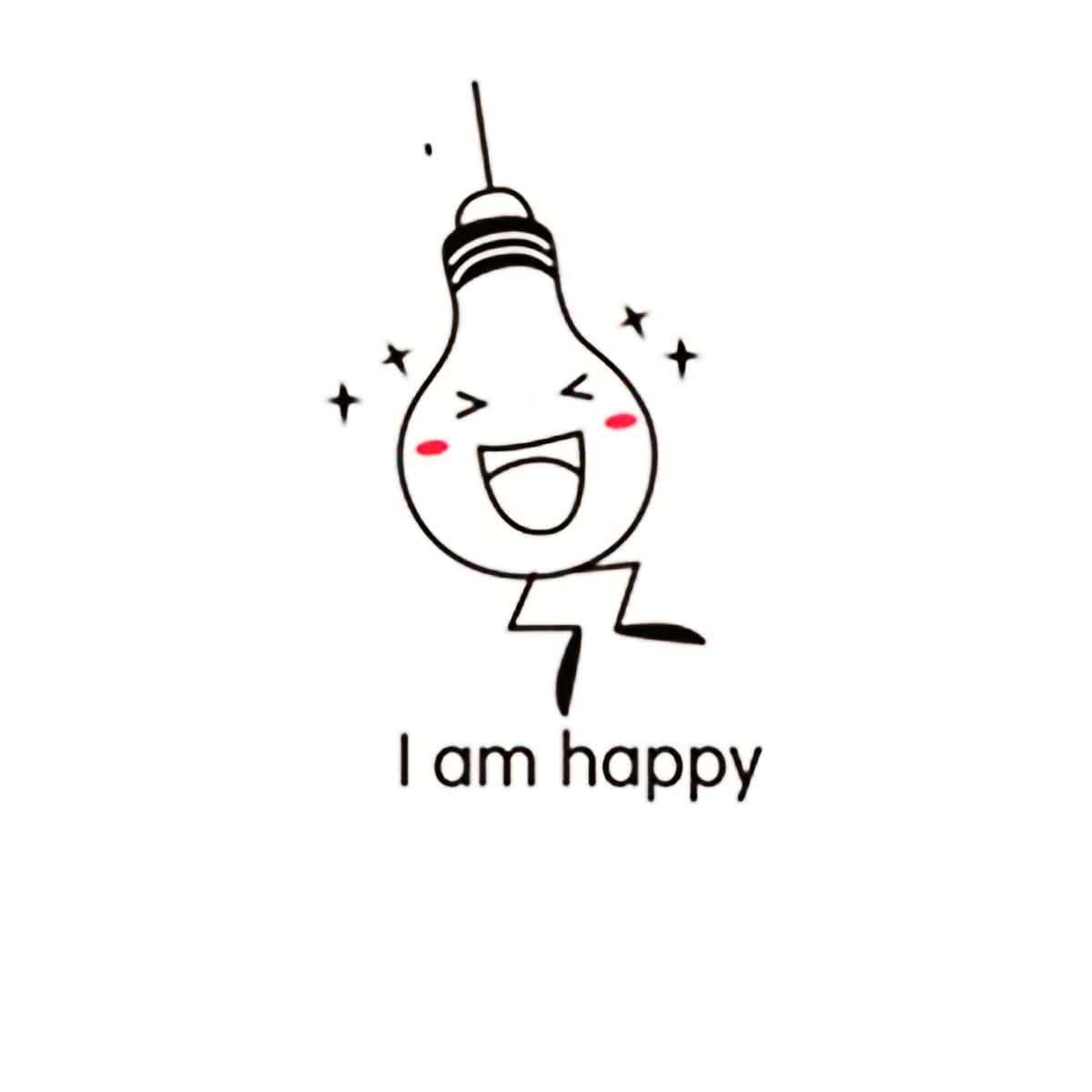 

1pc Cartoon Switch Sticker, Black
