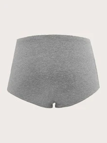 SHEIN Summer Black Short Tight Knitted Leggings - Light Grey - View 2