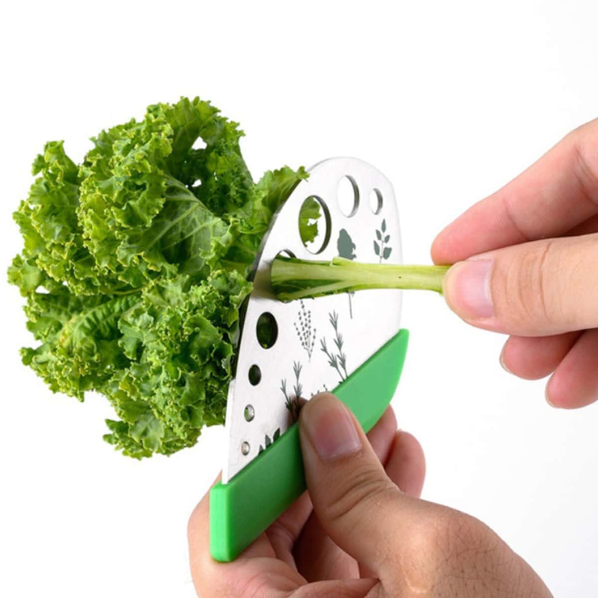

1pc 9 Hole Kitchen Peeler Stem, Green