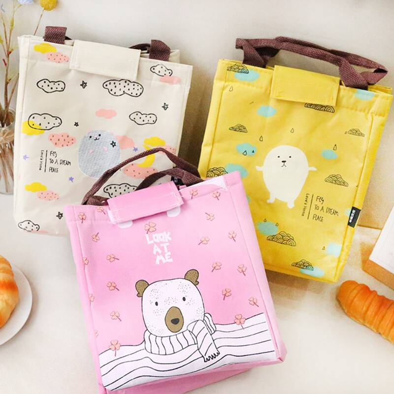 

1pc Random Cartoon Lunch Bag, Multicolor