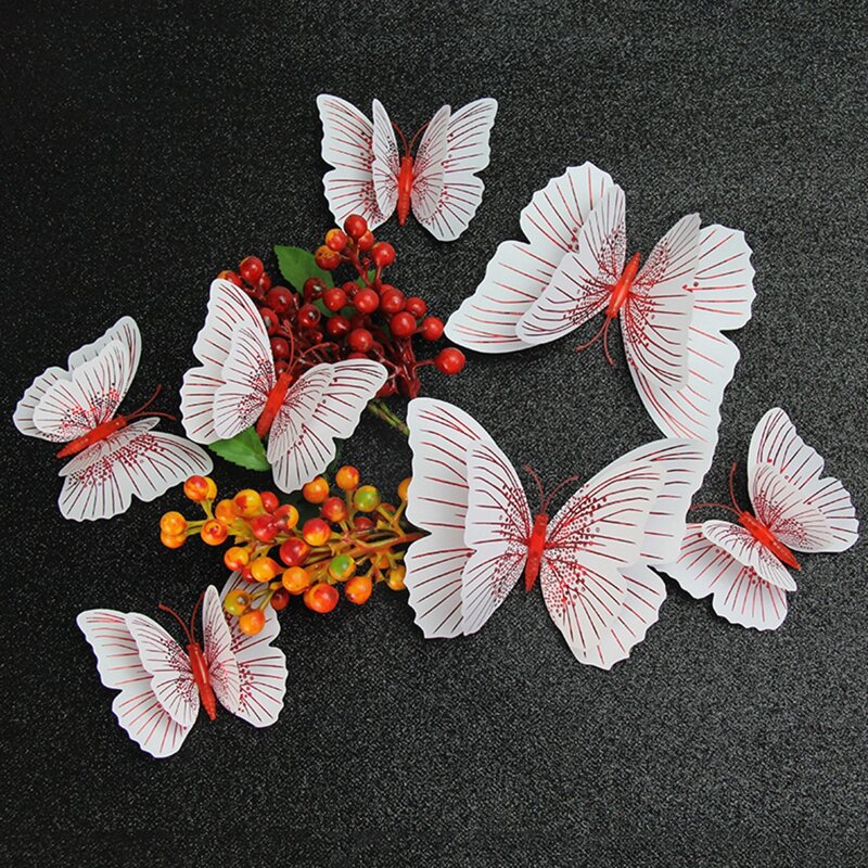 

12pcs Random Butterfly Wall Sticker, Multicolor