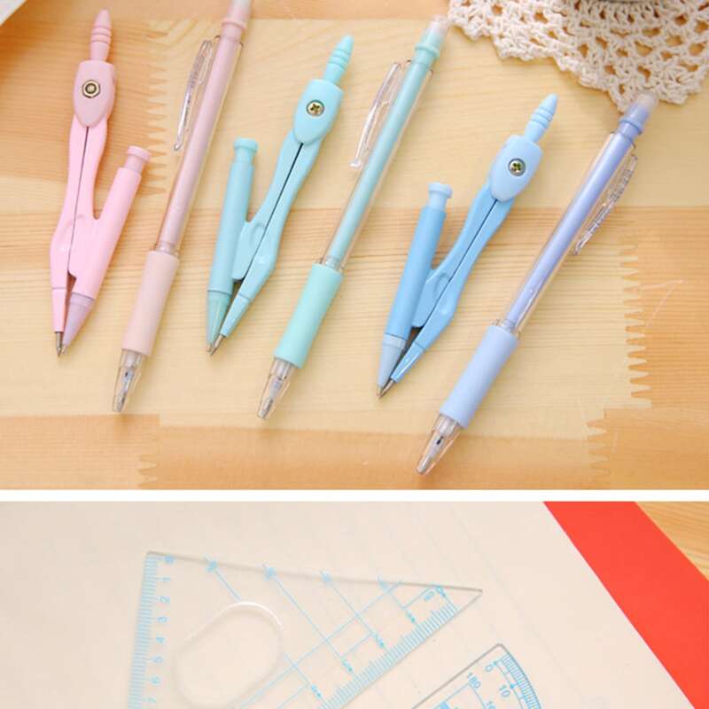 

8pcs Random Color Ruler & Compass Set, Multicolor