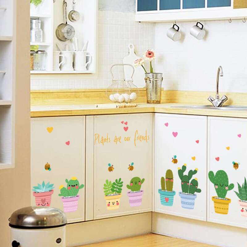 

Cartoon Graphic Wall Sticker, Multicolor