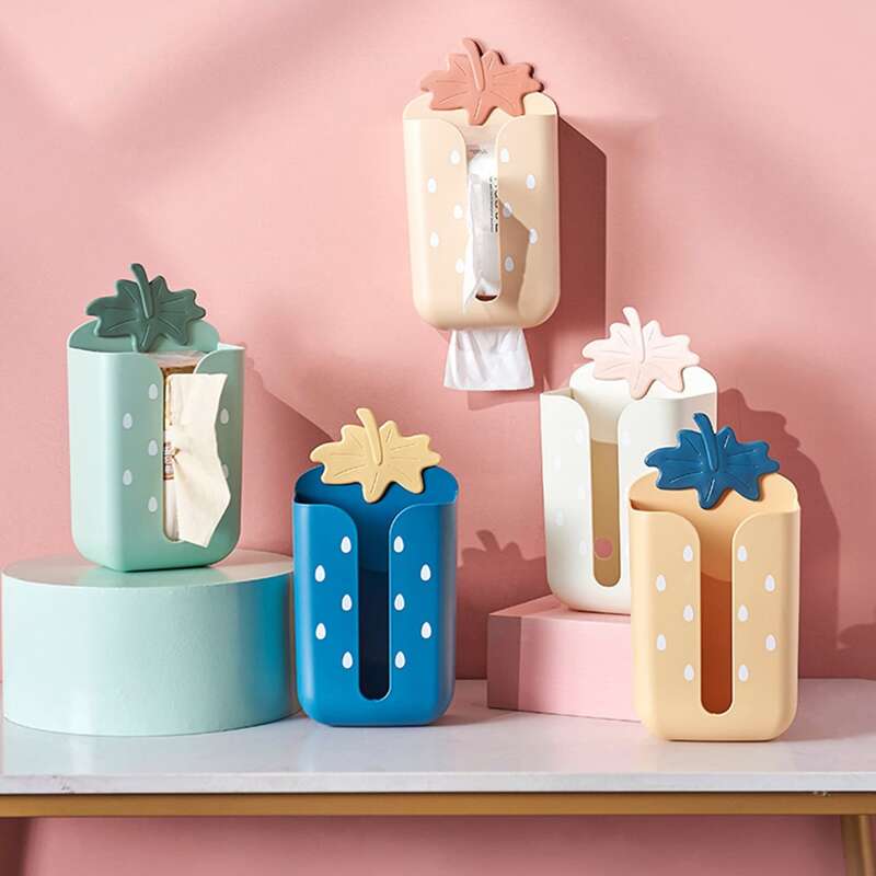 

1pc Random Wall Mounted Cartoon Tissue Storage Box, Multicolor