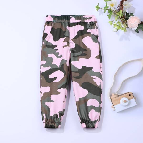 

Toddler Girls Camo Print Pants, Multicolor