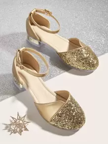 Girls Metallic Glitter Decor Trang trí mắt cá chân Căn hộ - Vàng - Xem 1