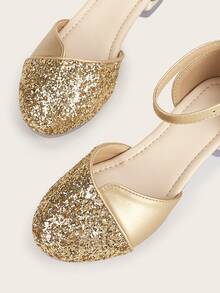 Girls Metallic Glitter Decor Trang trí mắt cá chân Căn hộ - Vàng - Xem 4