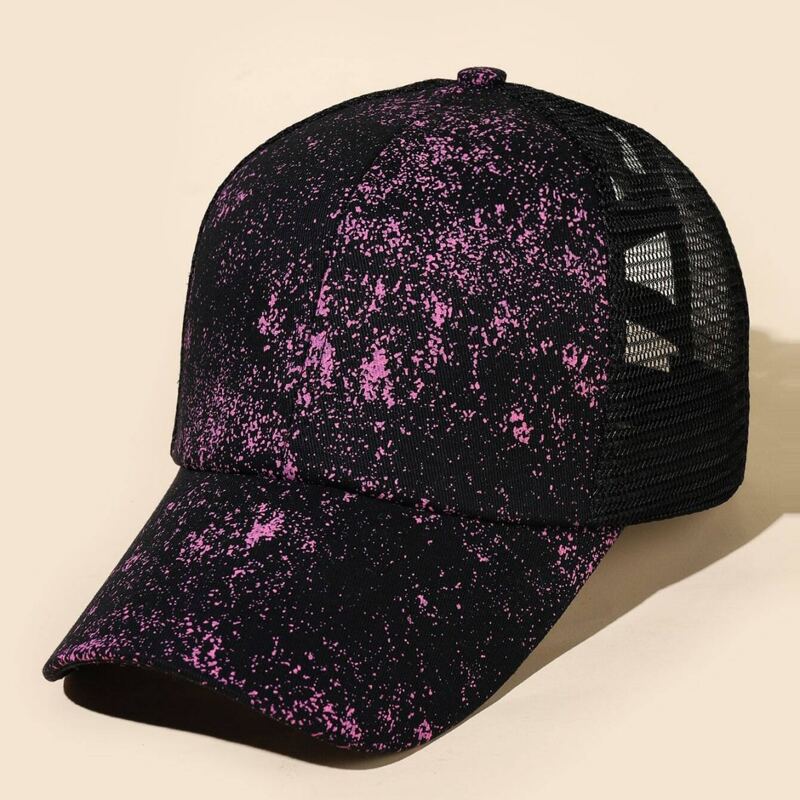 

Ink Print Baseball Cap, Purple