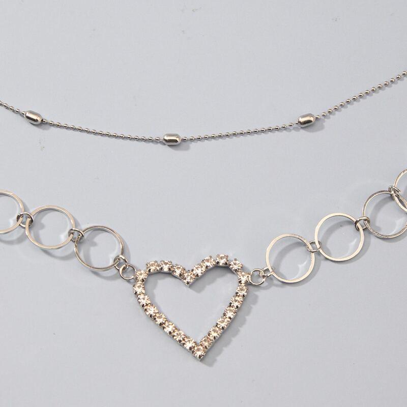 

2pcs Heart Waist Chain, Silver