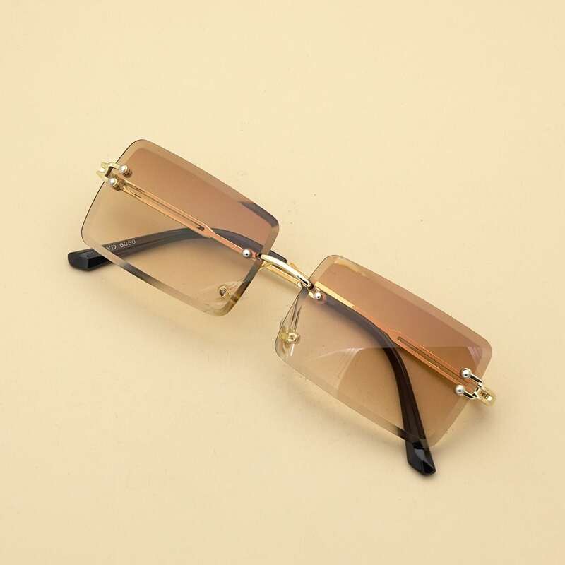 

Rectangle Frame Sunglasses, Coffee brown