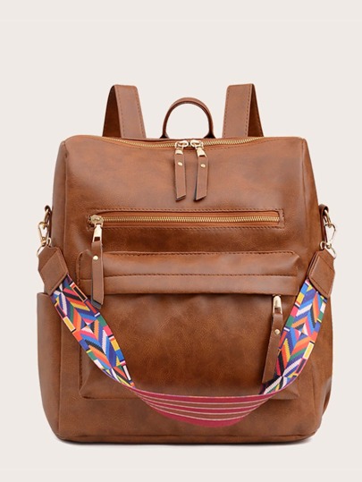 black backpack many pockets