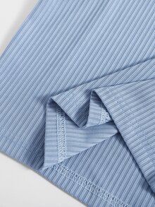 Tops tank y camis de niñas Canalé Liso Casual - Celeste - Ver 5